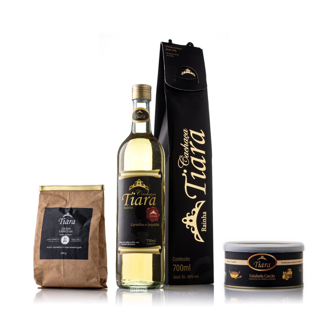 Combo cachaca cafe e doce